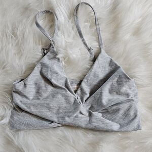 Gray Twist Front Bralette Forever 21 XS